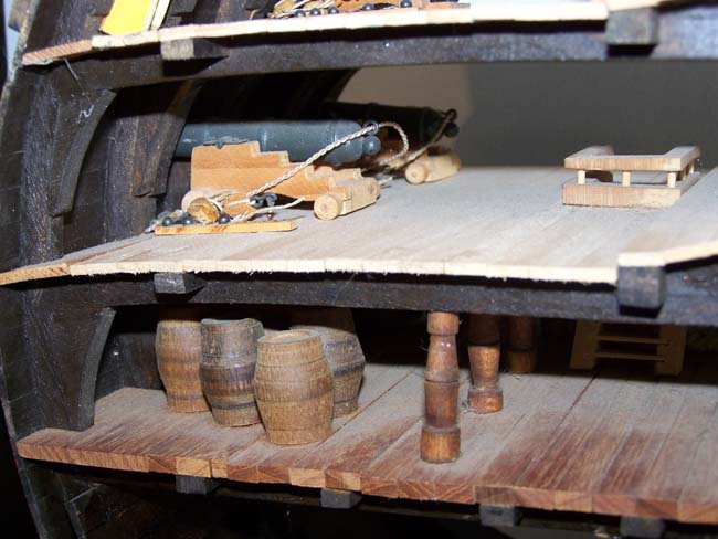 A 20th century Cut-a-way section model of the H M S Victory. — image 5